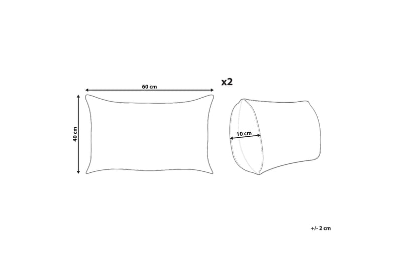 LARAMIE Utomhuskudde 42x60 cm Beige/Grön - Textilier & mattor - Kuddar & plädar - Utomhuskudde