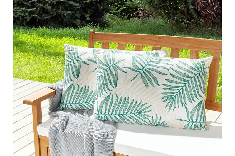 LARAMIE Utomhuskudde 42x60 cm Beige/Grön - Textilier & mattor - Kuddar & plädar - Utomhuskudde