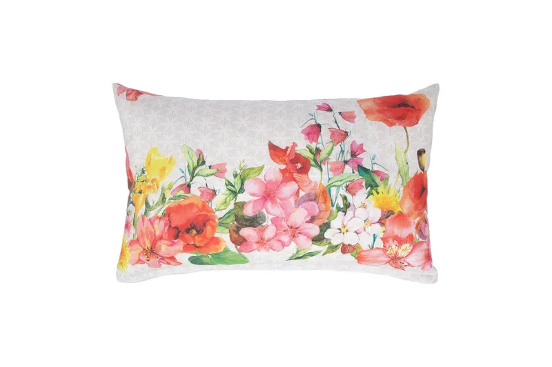 Loneta Prydnadskudde 32x50 cm Trädgårdsblommor