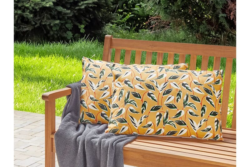MACERATA Utomhuskudde 42x60 cm Gul/Grön/Vit - Textilier & mattor - Kuddar & plädar - Utomhuskudde