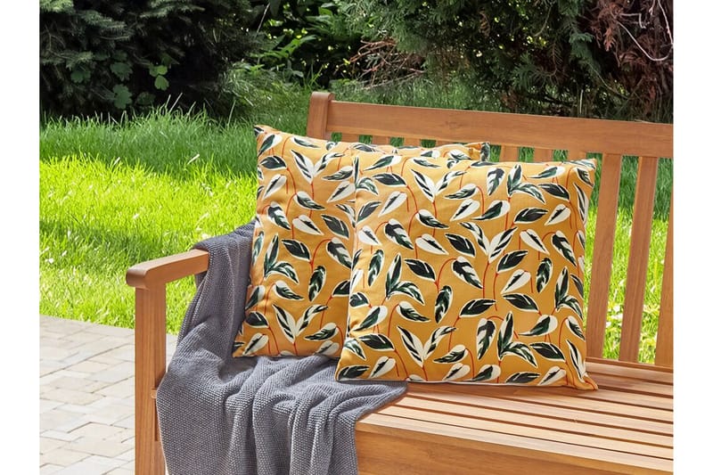 MACERATA Utomhuskudde 45x45 cm Gul/Grön/Vit - Textilier & mattor - Kuddar & plädar - Utomhuskudde