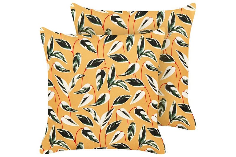 MACERATA Utomhuskudde 45x45 cm Gul/Grön/Vit - Textilier & mattor - Kuddar & plädar - Utomhuskudde