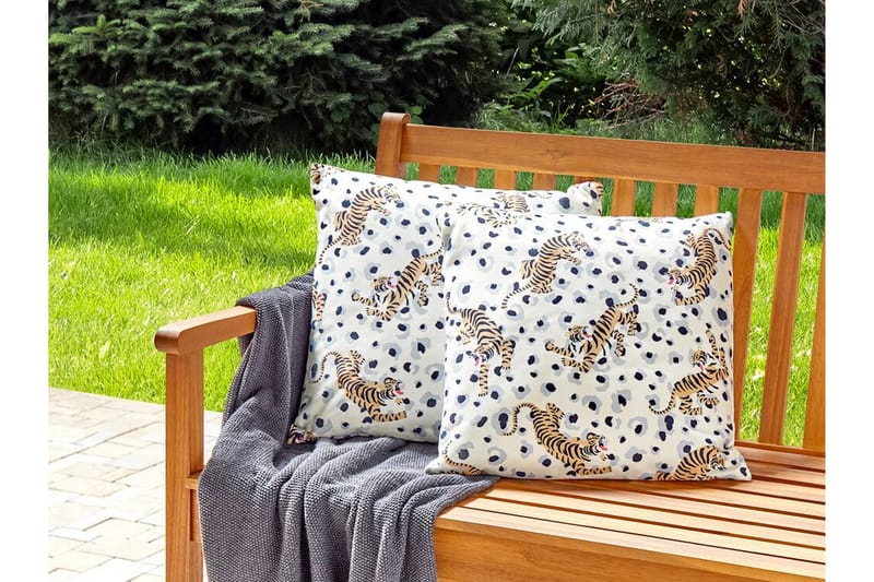 MATINO Utomhuskudde 45x45 cm Beige/Blå/Brun - Textilier & mattor - Kuddar & plädar - Utomhuskudde