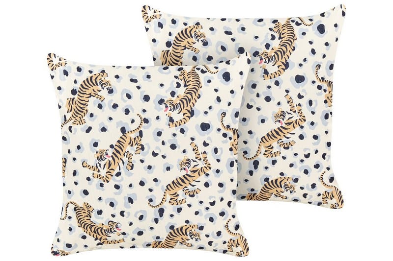 MATINO Utomhuskudde 45x45 cm Beige/Blå/Brun - Textilier & mattor - Kuddar & plädar - Utomhuskudde