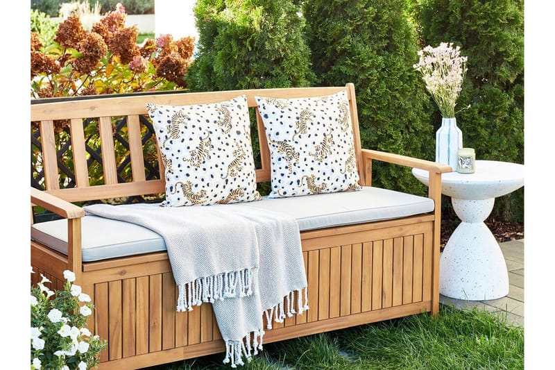 MATINO Utomhuskudde 45x45 cm Beige/Blå/Brun - Textilier & mattor - Kuddar & plädar - Utomhuskudde