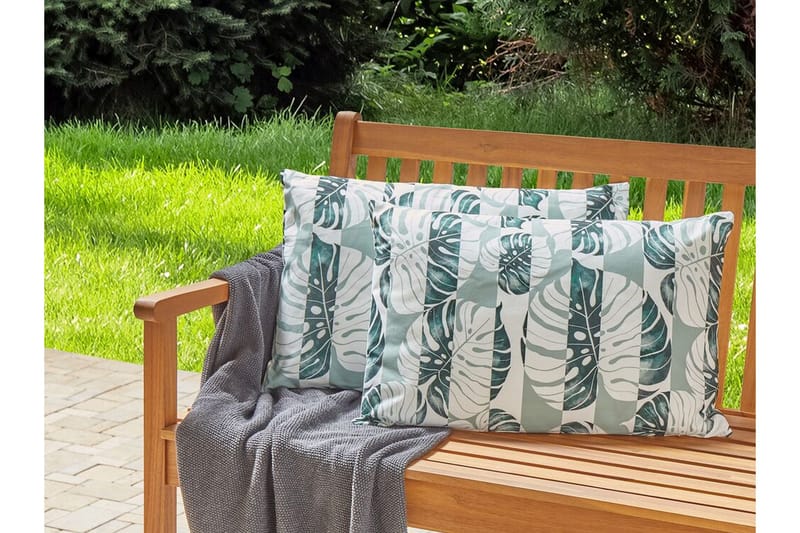 Piero Utomhuskudde 42x60 cm - Grön/Vit - Textilier & mattor - Kuddar & plädar - Utomhuskudde
