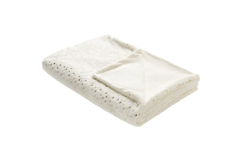 Pläd Alazeya Beige/guld, 130x180 cm, Beige/guld, 130x180 cm