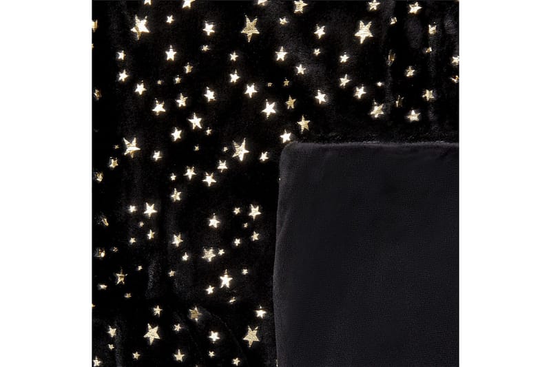 Pläd Alazeya Svart/guld, 130x180 cm - Svart/guld, 130x180 cm - Textilier & mattor - Kuddar & plädar - Filtar & plädar