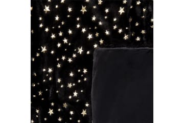 Pläd Alazeya Svart/guld, 150x200 cm - Svart/guld, 150x200 cm - Textilier & mattor - Kuddar & plädar - Filtar & plädar
