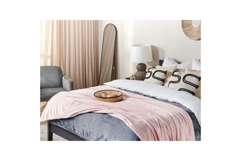 Pläd Bayburt Rosa, 150x200 cm - Rosa, 150x200 cm - Textilier & mattor - Kuddar & plädar - Filtar & plädar