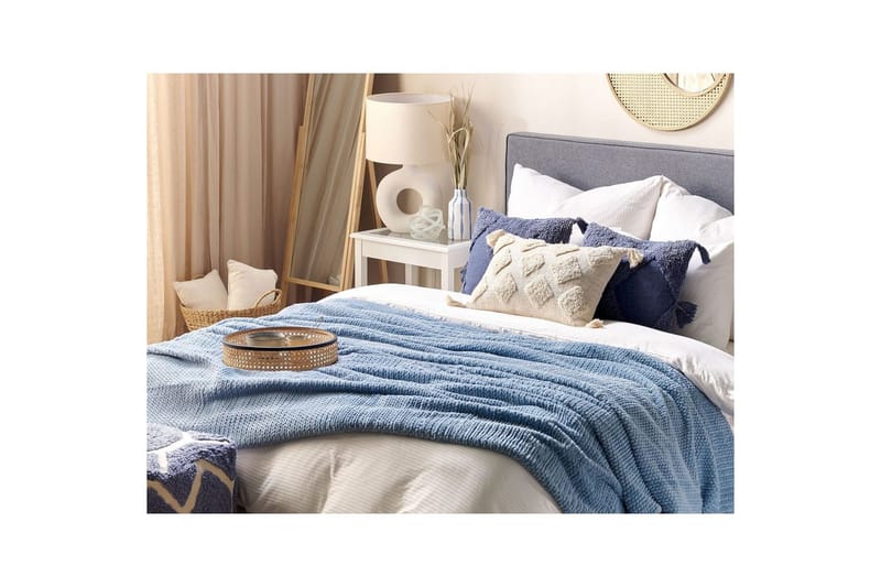 Pläd Bjas Blå, 200x220 cm - Blå, 200x220 cm - Textilier & mattor - Kuddar & plädar - Filtar & plädar