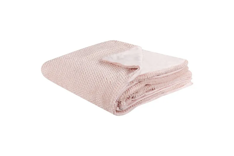 Pläd Bjas Rosa, 200x220 cm, Rosa, 200x220 cm