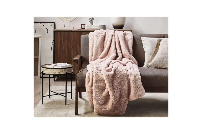 Pläd Chaab Rosa, 150x200 cm - Rosa, 150x200 cm - Textilier & mattor - Kuddar & plädar - Filtar & plädar