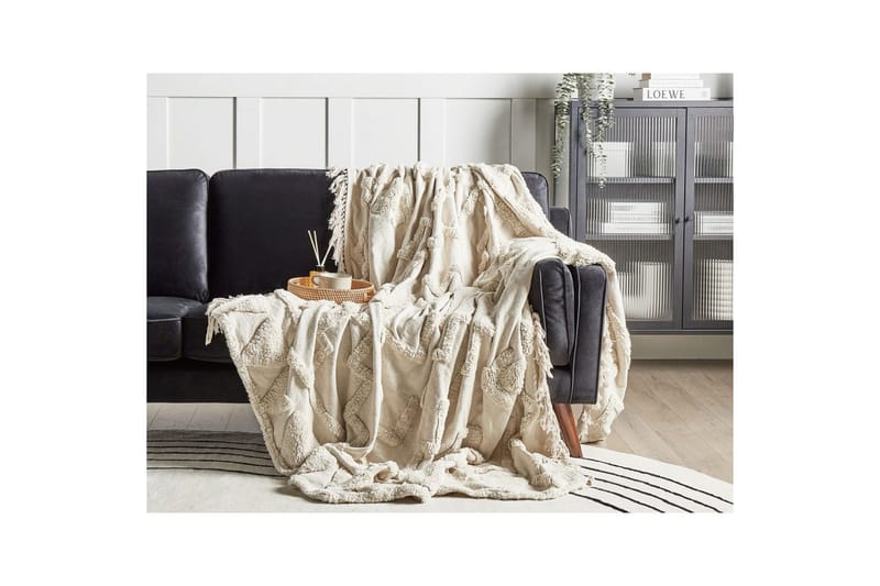 Pläd Chack Beige, 220x240 cm - Beige, 220x240 cm - Textilier & mattor - Kuddar & plädar - Filtar & plädar