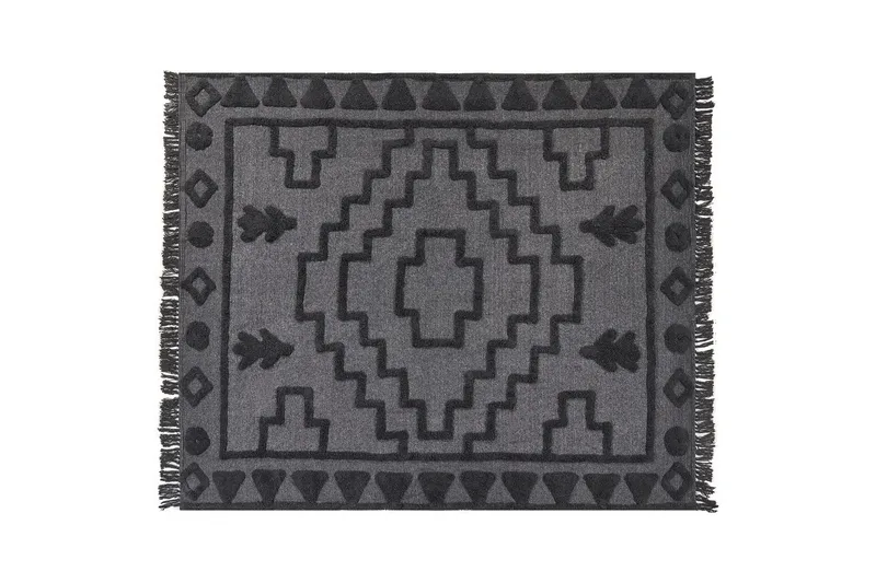 Pläd Chack Grå/svart, 220x240 cm - Grå/svart, 220x240 cm - Textilier & mattor - Kuddar & plädar - Filtar & plädar