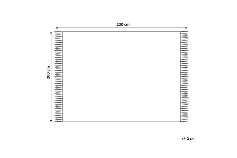 Pläd Chaohani Vit, 200x220 cm - Vit, 200x220 cm - Textilier & mattor - Kuddar & plädar - Filtar & plädar