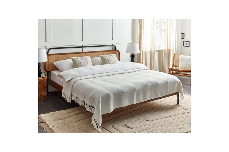 Pläd Chaohani Vit, 220x240 cm - Vit, 220x240 cm - Textilier & mattor - Kuddar & plädar - Filtar & plädar