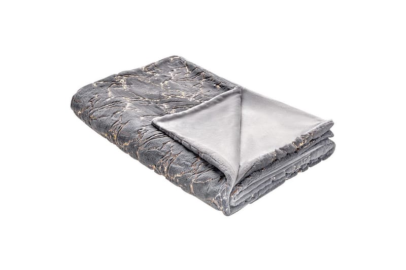 Pläd Godavari Grå/guld, 130x180 cm - Grå/guld, 130x180 cm - Textilier & mattor - Kuddar & plädar - Filtar & plädar