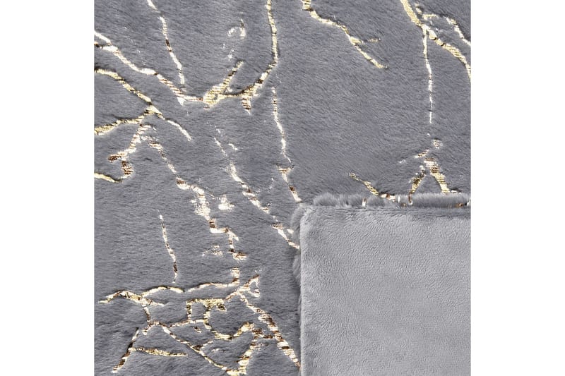 Pläd Godavari Grå/guld, 130x180 cm - Grå/guld, 130x180 cm - Textilier & mattor - Kuddar & plädar - Filtar & plädar