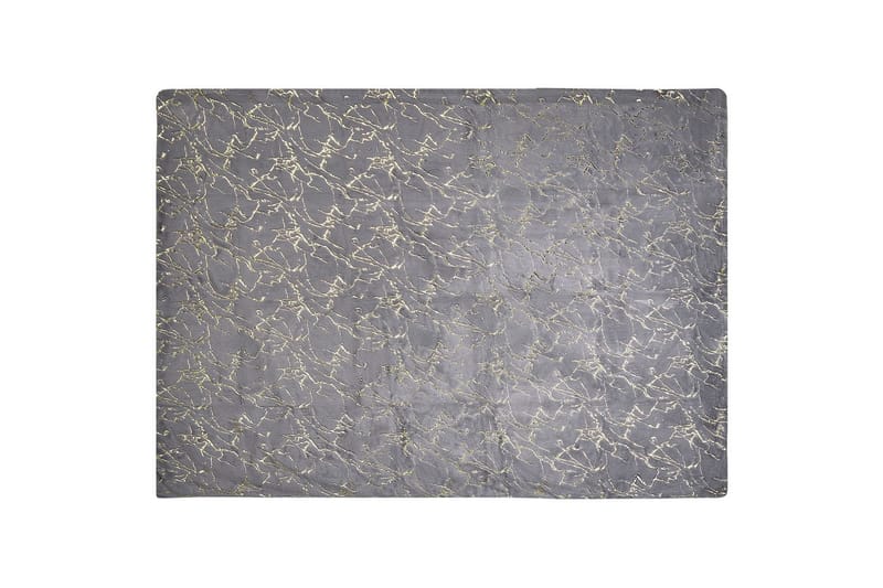 Pläd Godavari Grå/guld, 150x200 cm - Grå/guld, 150x200 cm - Textilier & mattor - Kuddar & plädar - Filtar & plädar