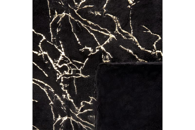 Pläd Godavari Svart/guld, 130x180 cm - Svart/guld, 130x180 cm - Textilier & mattor - Kuddar & plädar - Filtar & plädar