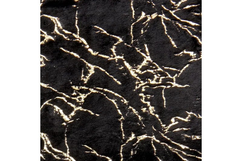 Pläd Godavari Svart/guld, 150x200 cm - Svart/guld, 150x200 cm - Textilier & mattor - Kuddar & plädar - Filtar & plädar