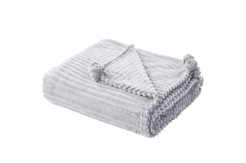 Pläd Kaweri Ljusgrå, Ljusgrå