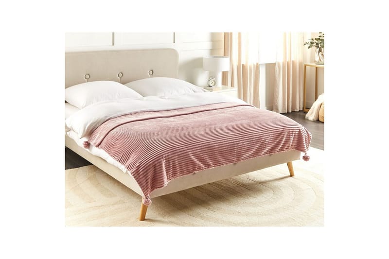 Pläd Kaweri Rosa - Rosa - Textilier & mattor - Kuddar & plädar - Filtar & plädar