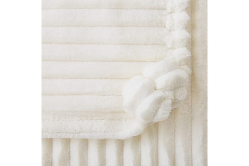 Pläd Kaweri Vit - Vit - Textilier & mattor - Kuddar & plädar - Filtar & plädar