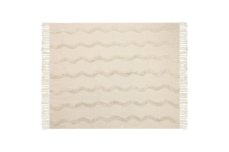 Pläd Khari Beige - Beige - Textilier & mattor - Kuddar & plädar - Filtar & plädar