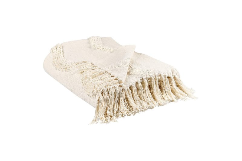 Pläd Khari Beige - Beige - Textilier & mattor - Kuddar & plädar - Filtar & plädar