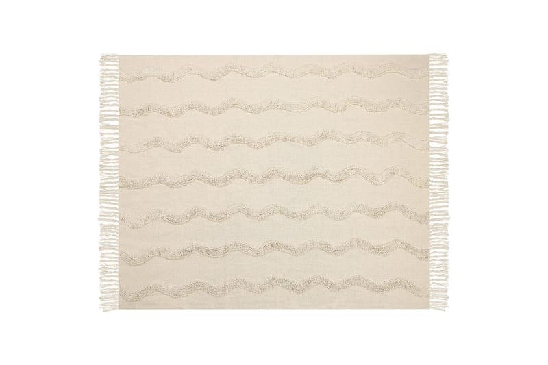 Pläd Khari Beige - Beige - Textilier & mattor - Kuddar & plädar - Filtar & plädar