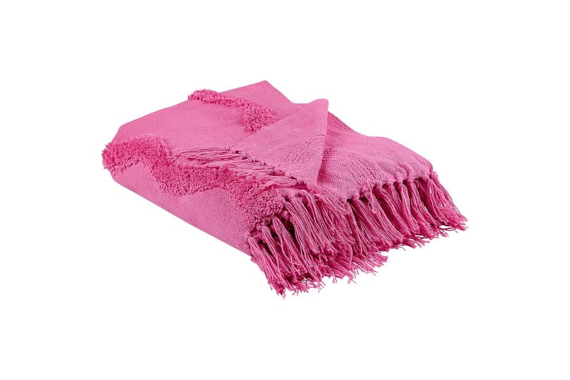 Pläd Khari Rosa - Rosa - Textilier & mattor - Kuddar & plädar - Filtar & plädar
