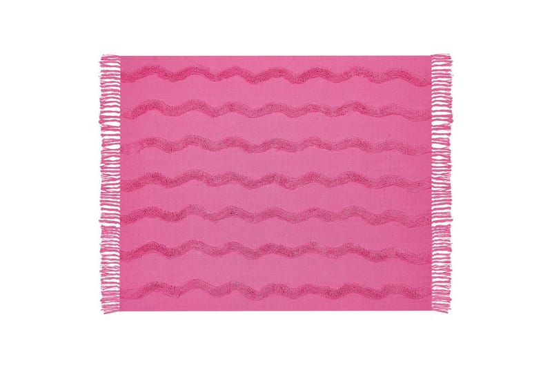 Pläd Khari Rosa - Rosa - Textilier & mattor - Kuddar & plädar - Filtar & plädar
