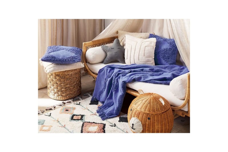 Pläd Khari Violett - Violett - Textilier & mattor - Kuddar & plädar - Filtar & plädar