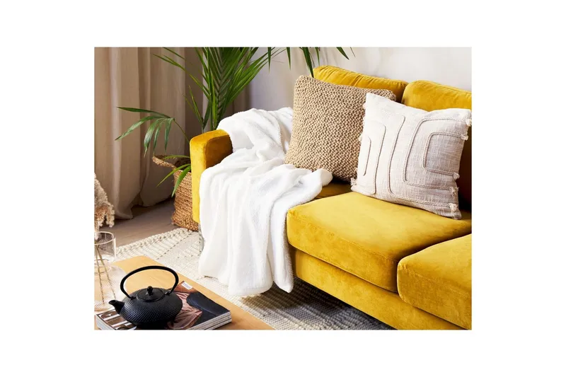 Pläd Mirge Vit - Vit - Textilier & mattor - Kuddar & plädar - Filtar & plädar