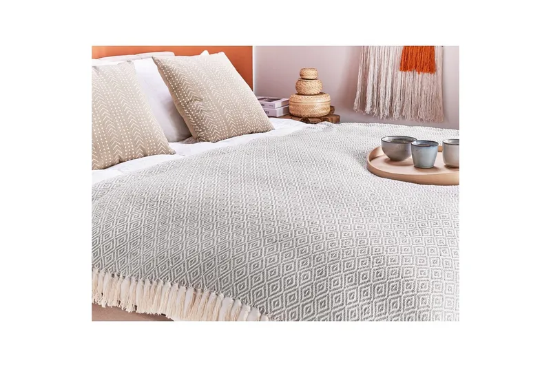 Pläd Mityal Beige/grå - Beige/grå - Textilier & mattor - Kuddar & plädar - Filtar & plädar