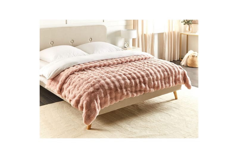 Pläd Salka Rosa, 200x220 cm - Rosa, 200x220 cm - Textilier & mattor - Kuddar & plädar - Filtar & plädar