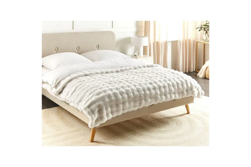 Pläd Salka Vit, 150x200 cm - Vit, 150x200 cm - Textilier & mattor - Kuddar & plädar - Filtar & plädar