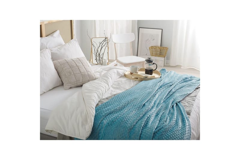 Pläd Samur Blå, 150x200 cm - Blå, 150x200 cm - Textilier & mattor - Kuddar & plädar - Filtar & plädar