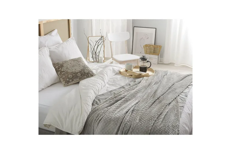 Pläd Samur Grå, 200x220 cm - Grå, 200x220 cm - Textilier & mattor - Kuddar & plädar - Filtar & plädar