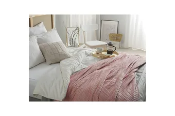 Pläd Samur Rosa, 150x200 cm - Rosa, 150x200 cm - Textilier & mattor - Kuddar & plädar - Filtar & plädar