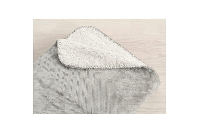 Pläd Sherpa 130 x 170 cm - Grå - Textilier & mattor - Kuddar & plädar - Filtar & plädar