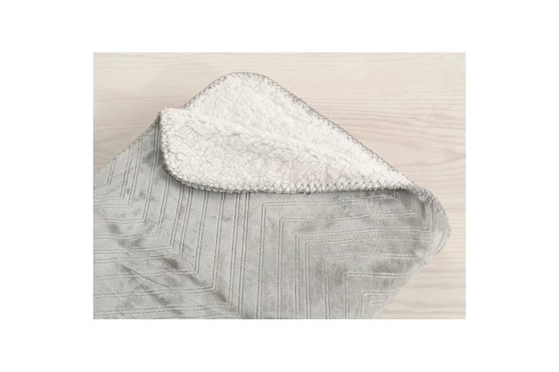 Pläd Sherpa 130 x 170 cm - Grå - Textilier & mattor - Kuddar & plädar - Filtar & plädar