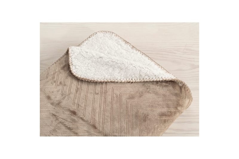 Pläd Sherpa 130 x 170 cm - Linne - Textilier & mattor - Kuddar & plädar - Filtar & plädar