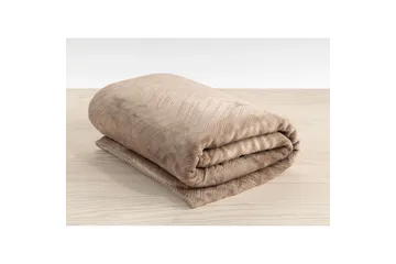 Pläd Sherpa 130 x 170 cm - Linne - Textilier & mattor - Kuddar & plädar - Filtar & plädar