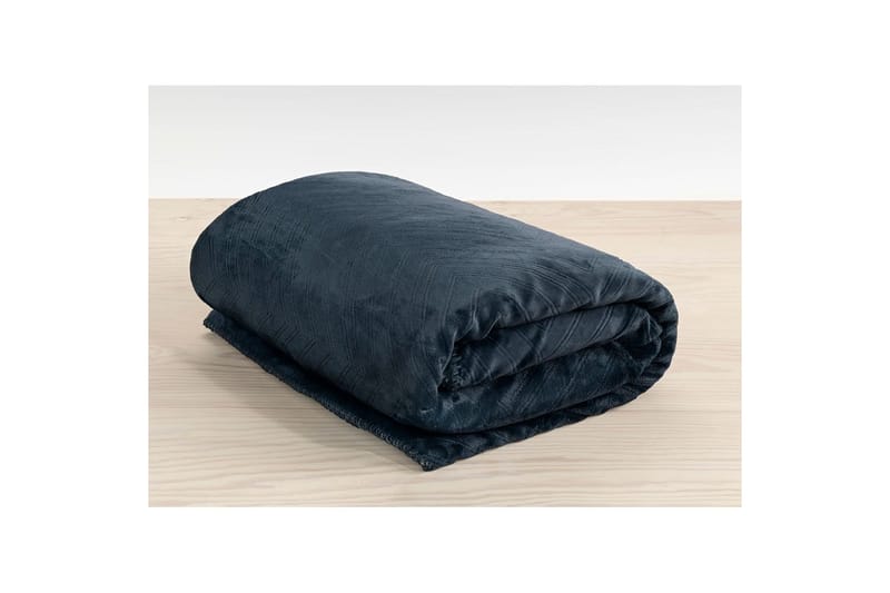Pläd Sherpa 130 x 170 cm - Marinblå - Textilier & mattor - Kuddar & plädar - Filtar & plädar