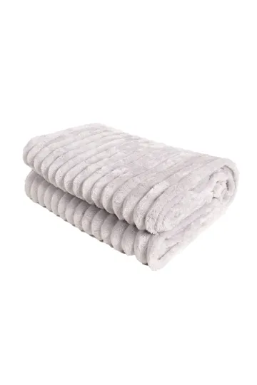 Pläd Stripe 130x170 cm - Silver - Textilier & mattor - Kuddar & plädar - Filtar & plädar