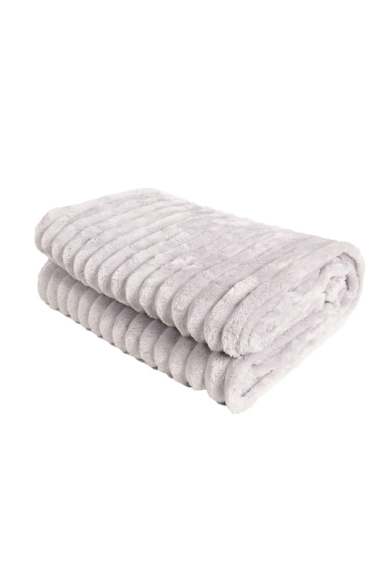 Pläd Stripe 130x170 cm - Silver - Textilier & mattor - Kuddar & plädar - Filtar & plädar