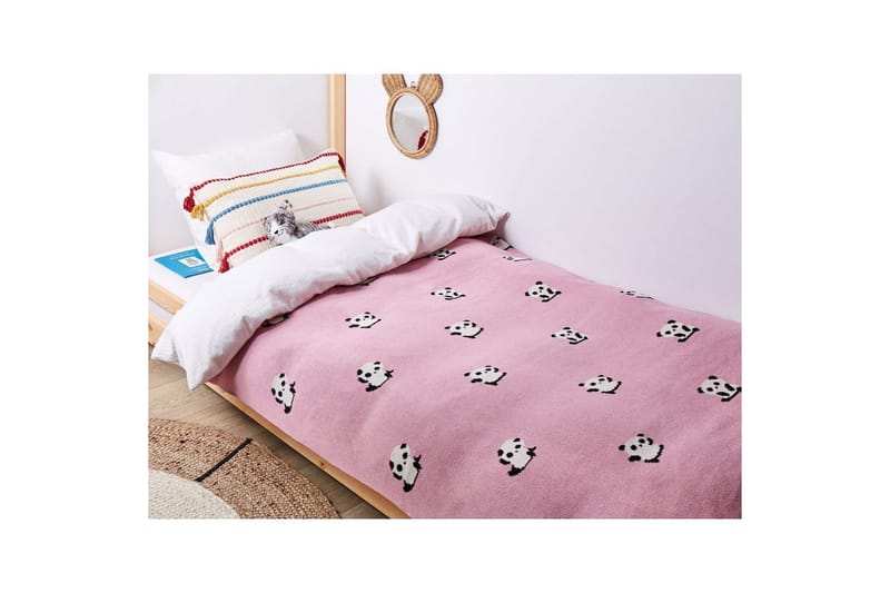 Pläd Talokan Rosa/svart/vit - Rosa/svart/vit - Textilier & mattor - Kuddar & plädar - Filtar & plädar